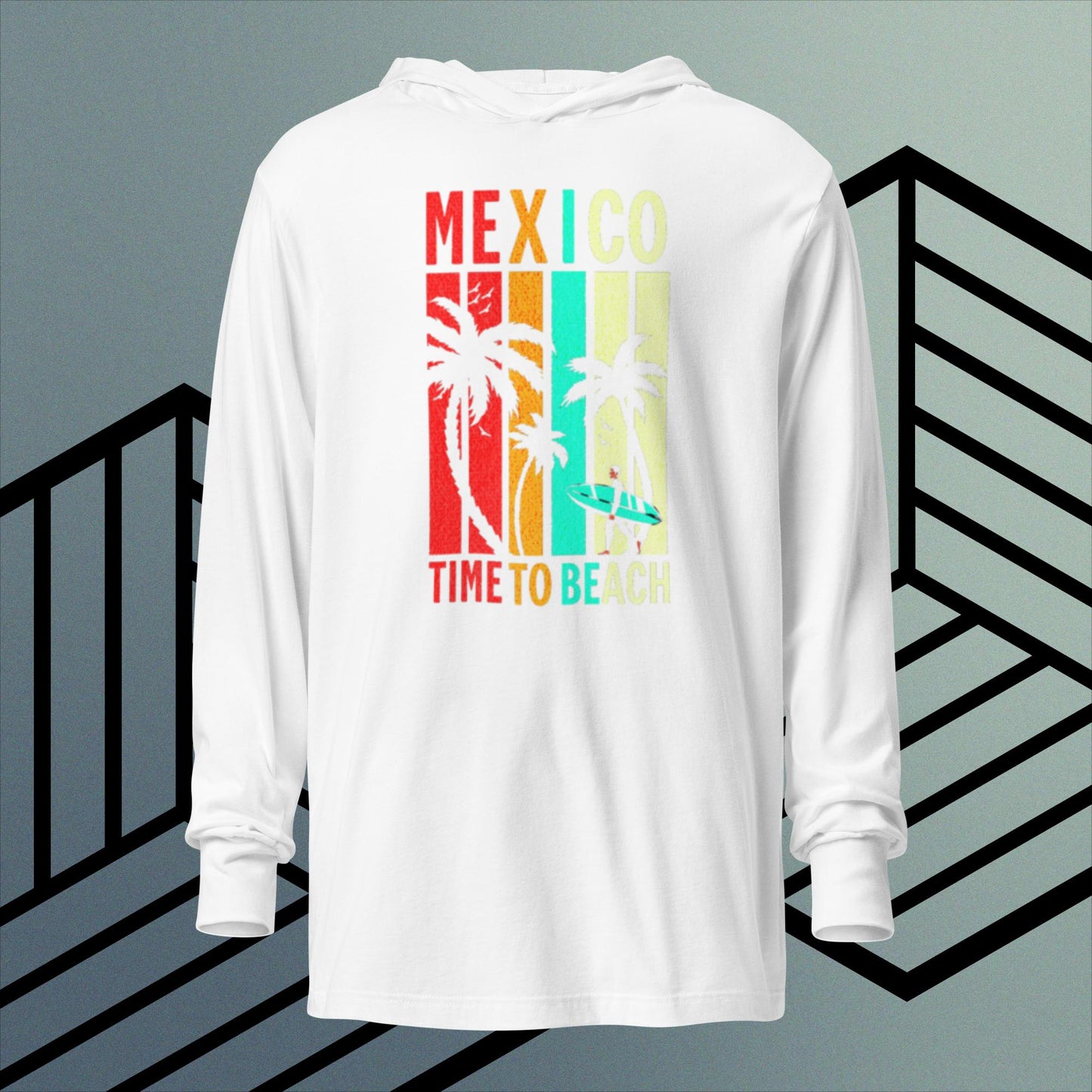 Time to beach hooded T